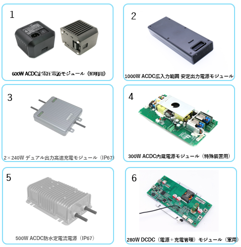 特殊仕様の電源モジュール・充電モジュール